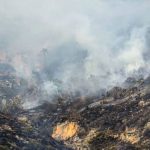 Mondoñedo: 75 personas combaten incendio forestal